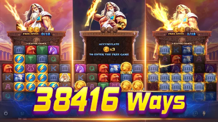 Zeus Casino Slot Game - 38416 Ways Win