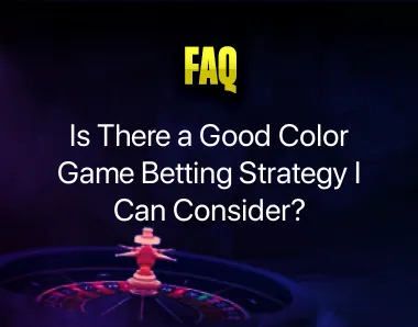Color Game Betting Strategy