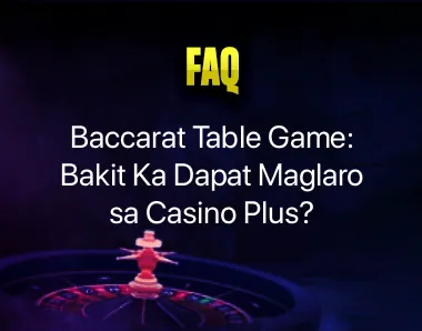 baccarat table game