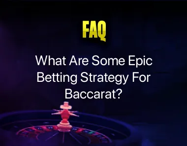 betting strategy for baccarat