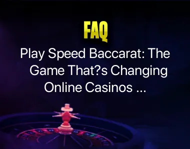 Play Speed Baccarat