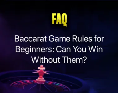 Baccarat game rules for beginners