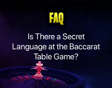 baccarat table game