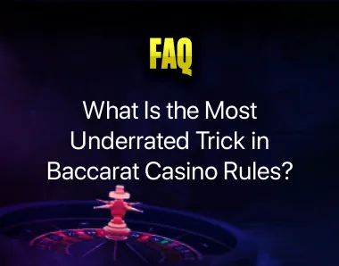 baccarat casino rules